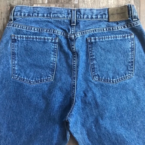𝅺Vintage Calvin Klein Doublestone Calvin Flare Jeans Size 12 - Picture 5 of 9